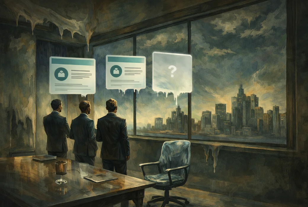 AI answer visibility illustration